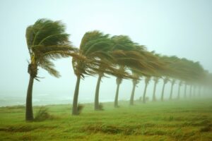 Una tormenta tropical en el área ecuatorial por Livinskiy (Adobe Stock)