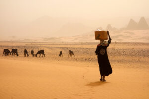 Paisaje desértico en Sudan por YiannisMantas para Adobe Stock