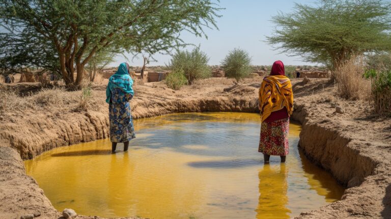 Mujeres en un pozo. Imagen de Adobe Stock